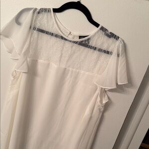 City Chic White Lace Blouse